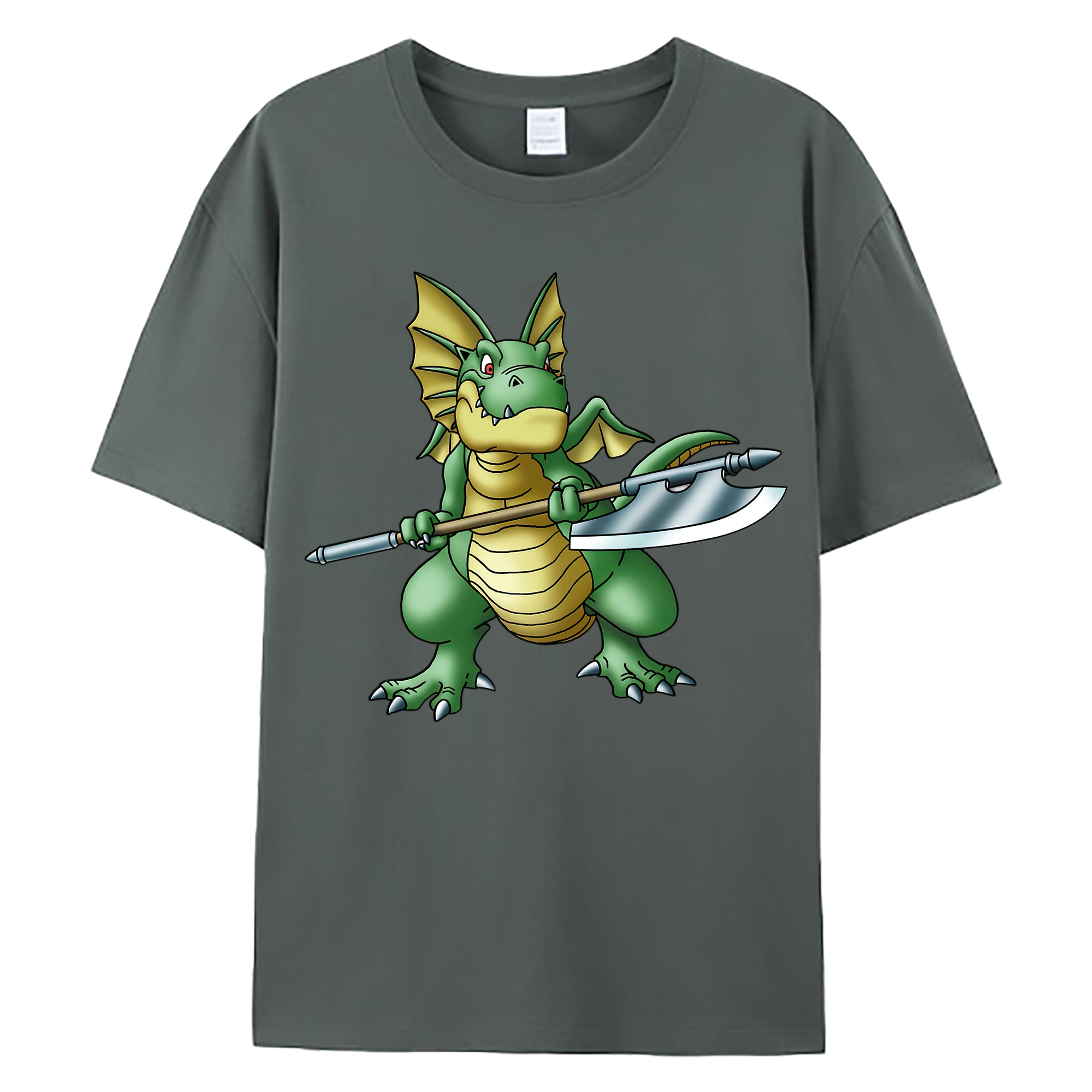 （画像用） ドラゴンクエスト Doragon Kuesuto Dragon Quest 綿100％ メンズ半袖Tシャツ｜肌触りやわらか＆通気性